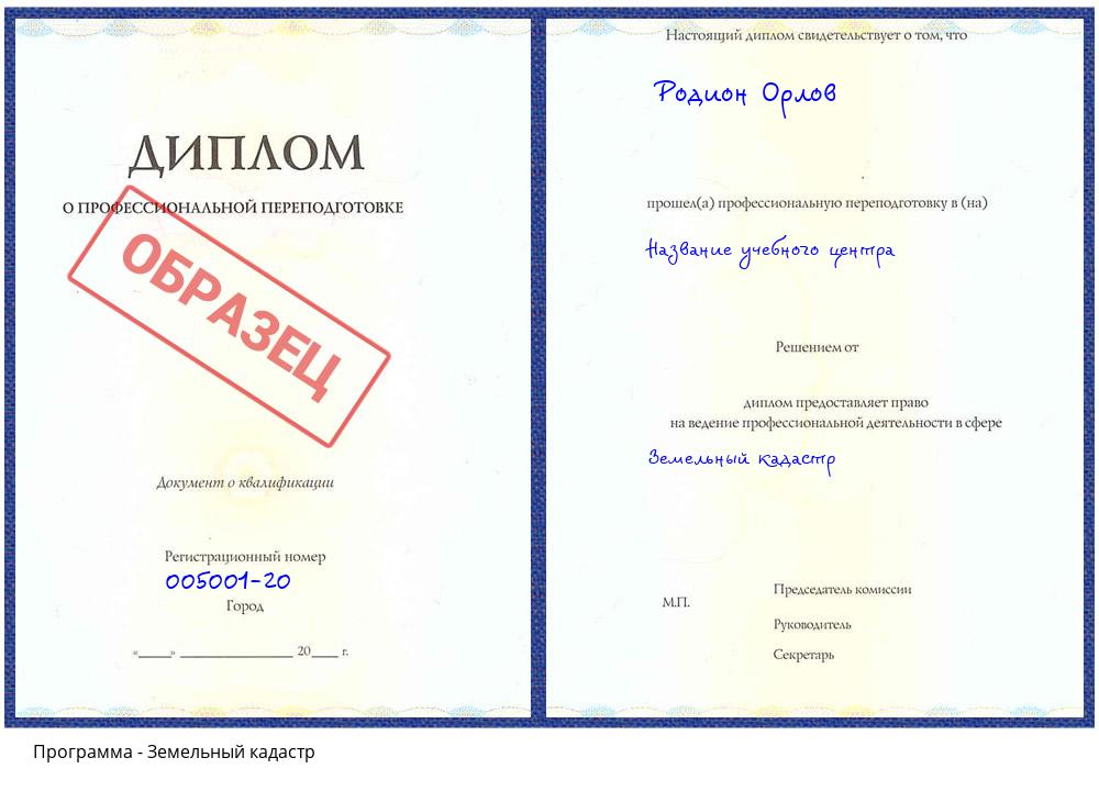 Земельный кадастр Волхов